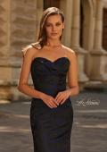 Picture of: Strapless Brocade Mermaid Gown in Navy, Style: 33539, Detail Picture 1