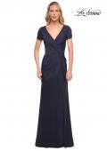 Picture of: Elegant Evening Gown with V Neck and Knot in Blue, Style: 29926, Main Picture