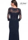 Picture of: Lace and Net Jersey Gown with Illusion Sleeves in , Style: 30384, Detail Picture 14