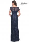 Picture of: Gorgeous Vintage Beaded Mother of the Bride Dress in Navy, Style: 31709, Back Picture