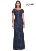 Picture of: Gorgeous Vintage Beaded Mother of the Bride Dress in Navy, Style: 31709, Detail Picture 1