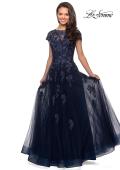 Picture of: Long Tulle Gown with Intricate Lace Detailing, Style: 26907, Detail Picture 5