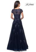 Picture of: Long Tulle Gown with Intricate Lace Detailing, Style: 26907, Detail Picture 6