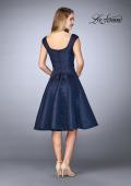 Picture of: Knee Length Evening Dress with Pockets in Navy, Style: 24898, Back Picture