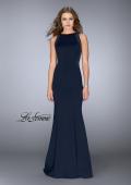 Picture of: Neoprene Dress with Beaded Back and Sides in Navy, Style: 24839, Main Picture