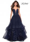 Picture of: Sweetheart Neckline Tulle Formal Gown in Navy, Style: 27192, Main Picture