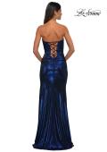 Picture of: Stunning Metallic Prom Dress with Sweetheart Neckline in Navy, Style: 32757, Detail Picture 8