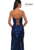 Picture of: Stunning Metallic Prom Dress with Sweetheart Neckline in Navy, Style: 32757, Detail Picture 16