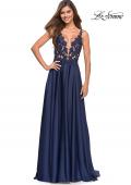 Picture of: Gorgeous Satin Gown with Sheer Lace Bodice, Style: 30580, Detail Picture 5