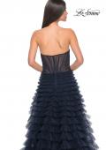Picture of: A-Line Ruffle Tulle Prom Dress with Sweetheart Top in Navy, Style: 32283, Detail Picture 6