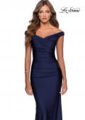 Picture of: Off the Shoulder Prom Dress with Sweetheart Neckline in Navy, Style: 28450, Detail Picture 7