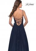 Picture of: Charming Tulle and Lace Gown with Illusion Bodice in Navy, Style: 31381, Detail Picture 7
