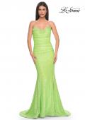 Picture of: Strapless Sweetheart Mermaid Sequin Prom Gown in Neon Green, Style: 32092, Detail Picture 1