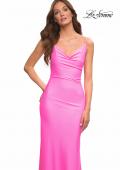 Picture of: Trendy Neon Prom Dress with High Side Slit in Pink, Style: 30603, Detail Picture 7