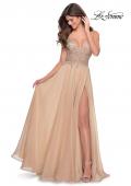 Picture of: A-line Gown with Sheer Floral Embellished Bodice in Nude, Style: 28543, Main Picture