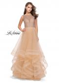 Picture of: Ball Gown with Ruffle Tulle Skirt and Beading in Nude, Style: 25620, Detail Picture 2