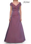 Picture of: Off-the-Shoulder Stretch Taffeta A-Line Gown in Orchid, Style: 33446, Detail Picture 11