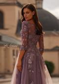 Picture of: A-line Tulle Mother of the Bride Dress with Gorgeous Beaded Lace in Orchid, Style: 32538, Detail Picture 4
