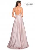 Picture of: Simple A-Line Long Prom Dress with Pockets in Pale Pink, Style: 27823, Back Picture
