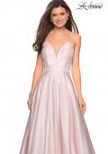 Picture of: Simple A-Line Long Prom Dress with Pockets in Pale Pink, Style: 27823, Detail Picture 1