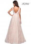 Picture of: Elegant Ball Gown With Floral Printed Skirt and Pockets in Pale Pink, Style: 27325, Detail Picture 2