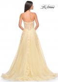 Picture of: Sweetheart Strapless Gown with Beautiful Lace Applique in Pale Yellow, Style: 32082, Detail Picture 8