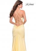 Picture of: Prom Dress with Ruching and Sweetheart Neckline in Pale Yellow, Style: 28720, Detail Picture 6