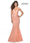 Picture of: Mermaid Prom Dress with Lace and Rhinestones in Peach, Style: 28643, Detail Picture 2