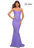 Picture of: Rhinestone Diamond Strap Chic Jersey Dress in Periwinkle, Main Picture
