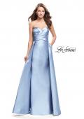 Picture of: Strapless A-line Prom Dress with Cape Skirt and Pockets in Periwinkle, Style: 25738, Detail Picture 1