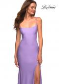 Picture of: Long Prom Dress in Luxurious Jersey with Slit in Purple, Style: 30436, Detail Picture 2