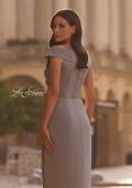 Picture of: Long Jersey Dress with Ruching and Cap Sleeves, Style: 25206, Detail Picture 2