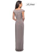 Picture of: Long Jersey Dress with Ruching and Cap Sleeves, Style: 25206, Detail Picture 11