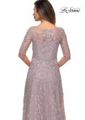 Picture of: Floor Length Floral Dress with Three Quarter Sleeves, Style: 27981, Detail Picture 6