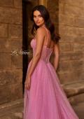Picture of: Cute A-line Prom Dress with Pearl and Rhinestone Tulle in Pink , Style 32644, Detail Picture 2