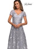 Picture of: Long Lace Evening Dress with Cap Sleeves, Style: 27870, Detail Picture 8