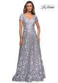 Picture of: Long Lace Evening Dress with Cap Sleeves, Style: 27870, Detail Picture 6