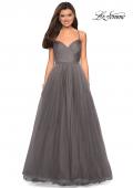 Picture of: Simple Tulle Prom Dress with Sweetheart Neckline in Platinum, Style: 27535, Detail Picture 3