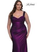 Picture of: Metallic Curve Dress with Flattering Ruching in Purple , Style: 32991, Detail Picture 13