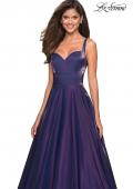 Picture of: Sweetheart Neckline Satin Long Prom Gown in Purple, Style: 27227, Detail Picture 3
