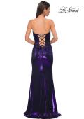 Picture of: Stunning Metallic Prom Dress with Sweetheart Neckline in Purple , Style 32757, Detail Picture 6