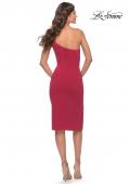 Picture of: Chic One Shoulder Midi Dress with High Slit in Red, Style: 30919, Detail Picture 12