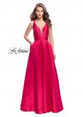 Picture of: Mikado A-line Prom Dress with Strappy Open Back in Red, Style: 26215, Main Picture