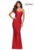 Picture of: Long Strapless Sweetheart Neckline Prom Dress in Red, Style: 28324, Main Picture