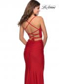 Picture of: Two Piece Prom Dress with Lace Up Back in Red, Style: 28473, Main Picture