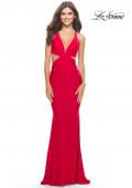 Picture of: Prom Dress with Cut Out Sides and Low Open Back in Red, Style: 31228, Detail Picture 8