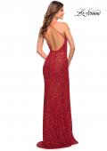 Picture of: Sequin Long Dress in Chic Design with Low Back in Red, Style: 30376, Detail Picture 11
