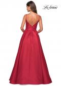 Picture of: Elegant Long Ball Gown with Empire Waist and V Back in Red, Style: 27447, Back Picture