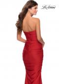Picture of: Long Strapless Sweetheart Neckline Prom Dress in Red, Style: 28324, Back Picture