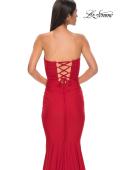 Picture of: Simple Jersey Mermaid Prom Dress with Sweetheart Neckline in Red , Style 32872, Detail Picture 26